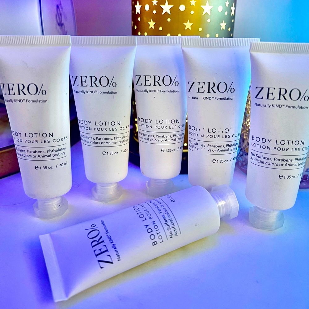 ZERO% Naturally KIND* BODY LOTION 1.35 fl oz. | 40ml Body Lotion - 6
Tubes